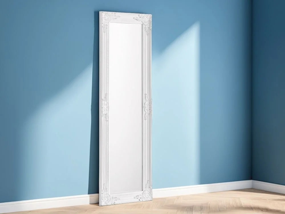 Julian Bowen Palais White Wall Mirror