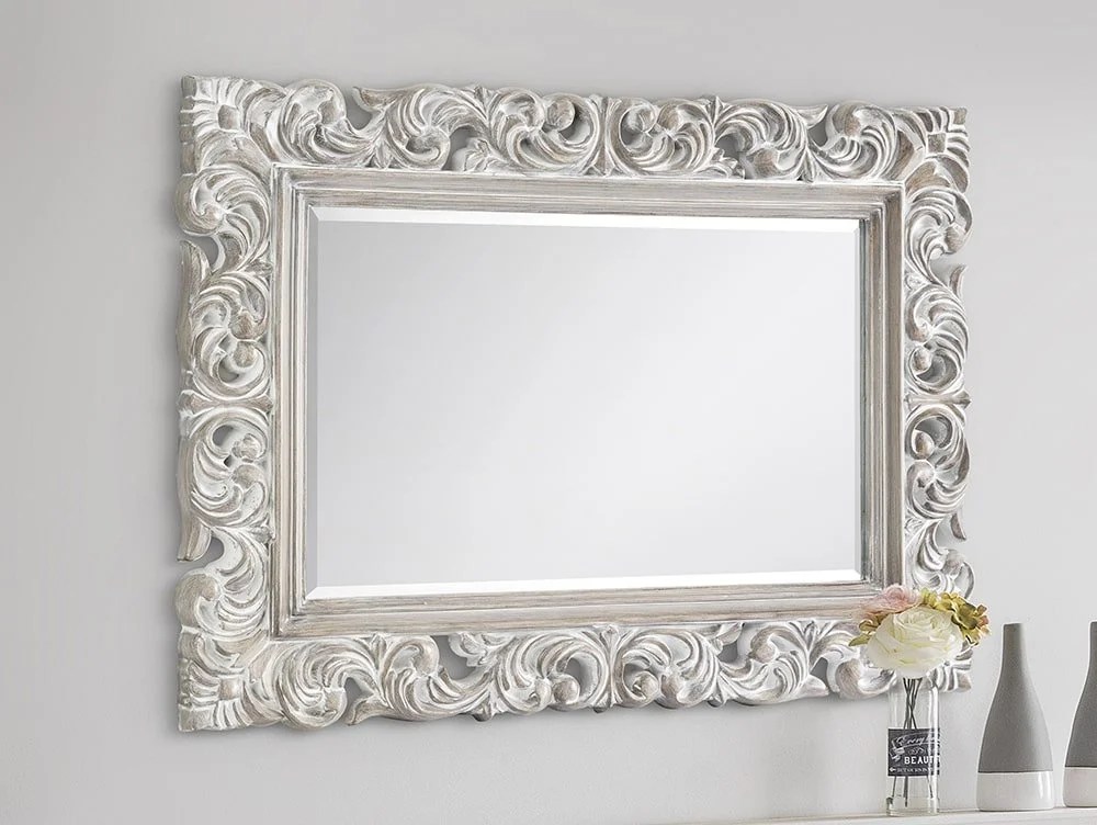 Julian Bowen Baroque Distress Effect Wall Mirror