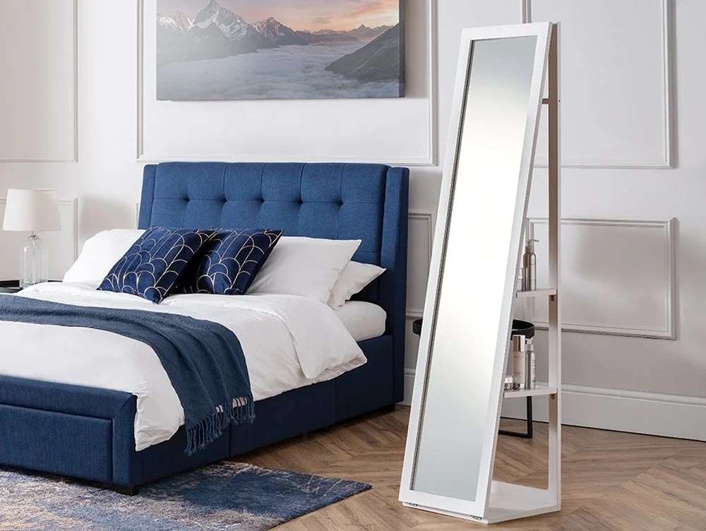Julian Bowen Fresco White Storage Mirror
