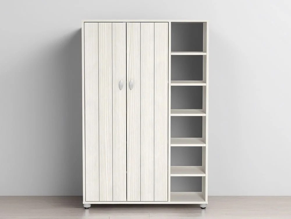 GFW Bideford White 2 Door Shoe Cabinet