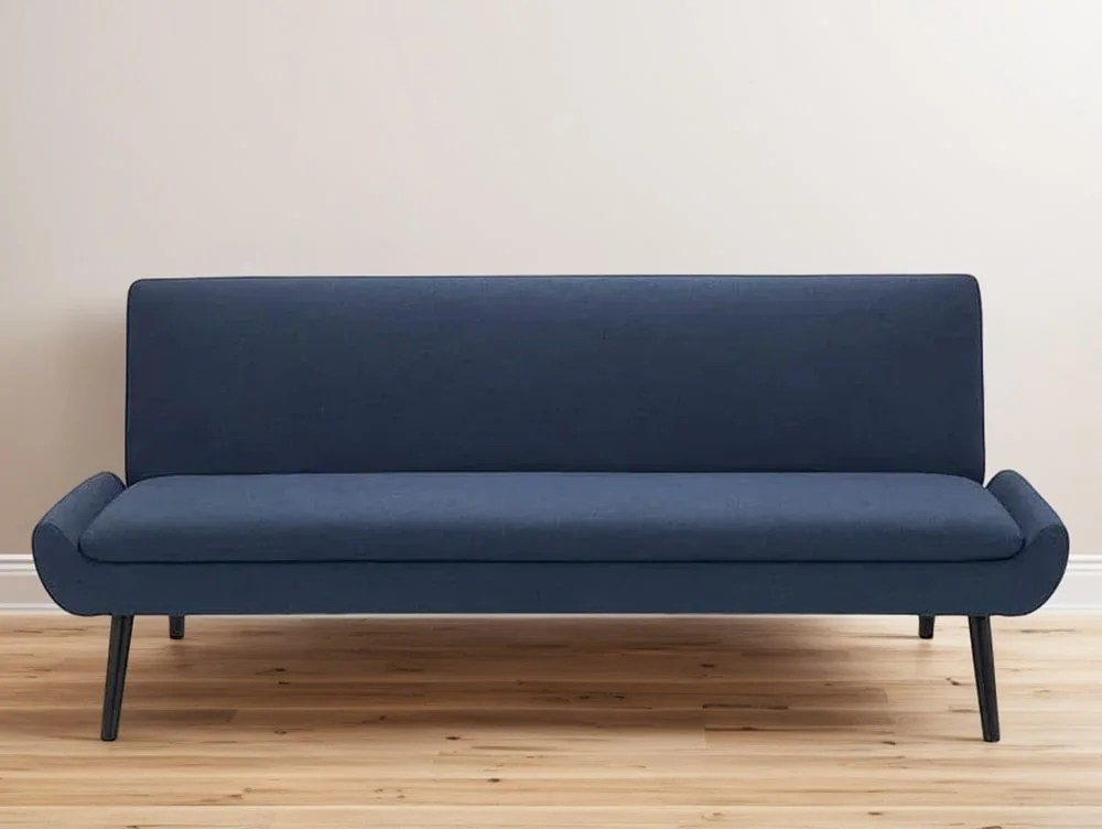 Julian Bowen Gaudi Blue Linen Sofa Bed