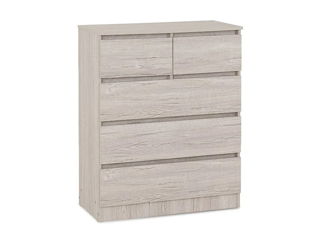 Seconique Malvern Urban Snow 3+2 Drawer Chest of Drawers