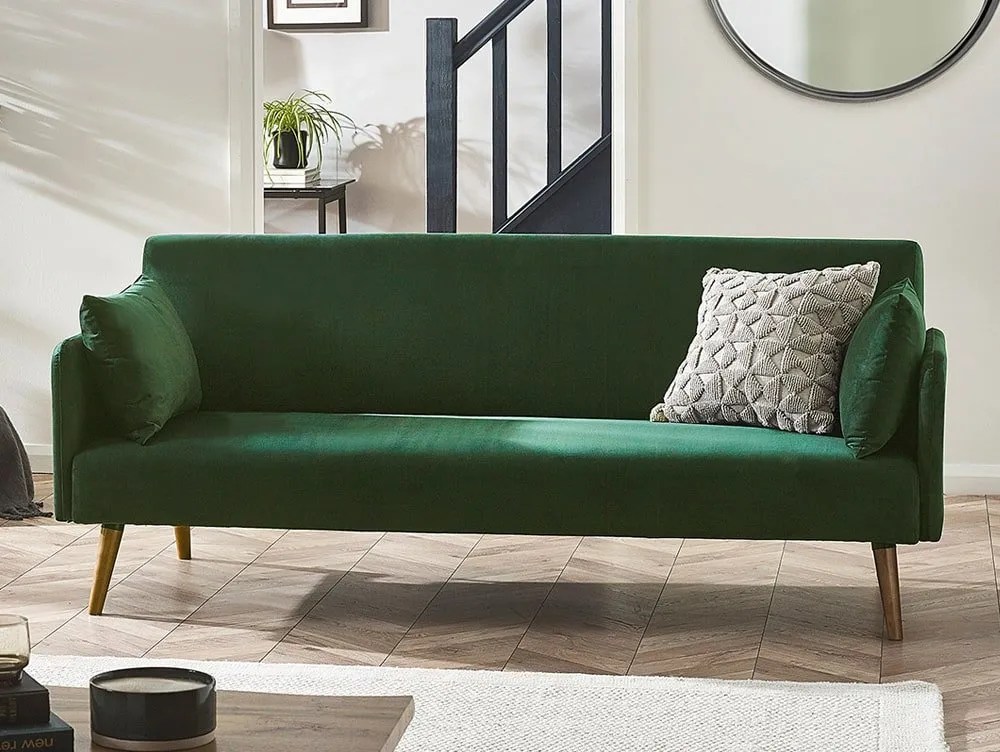 Julian Bowen Andi Green Fabric Sofa Bed