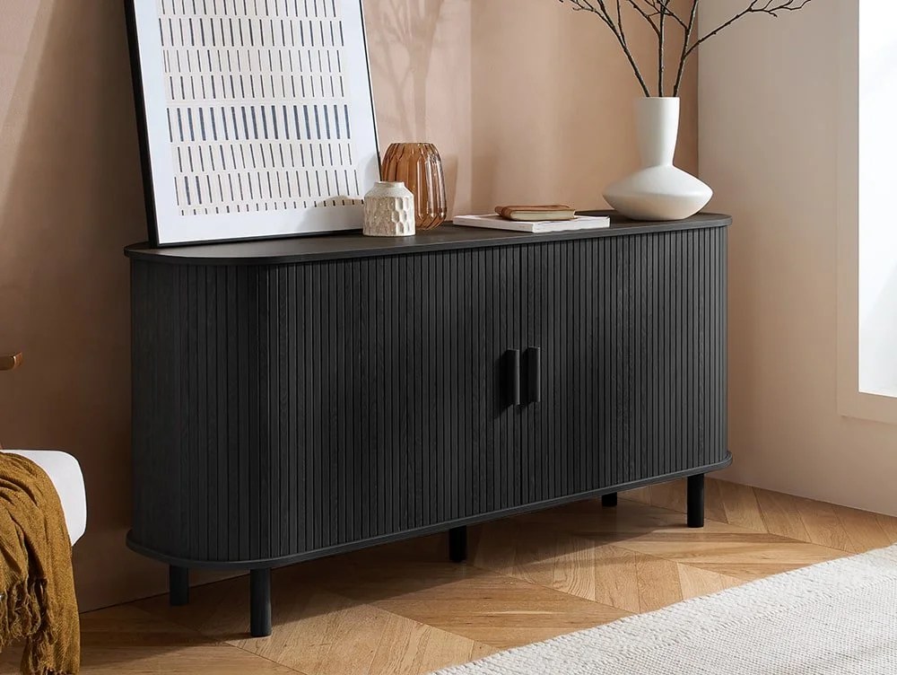 Birlea Axel Black 2 Door Sideboard