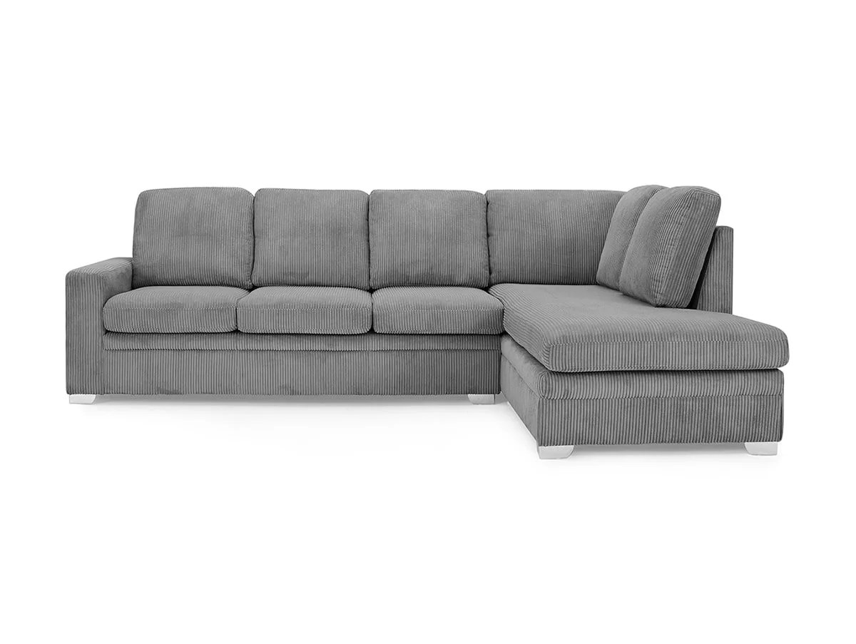 TGC Allison Grey Fabric Jumbo Right Hand Corner Sofa
