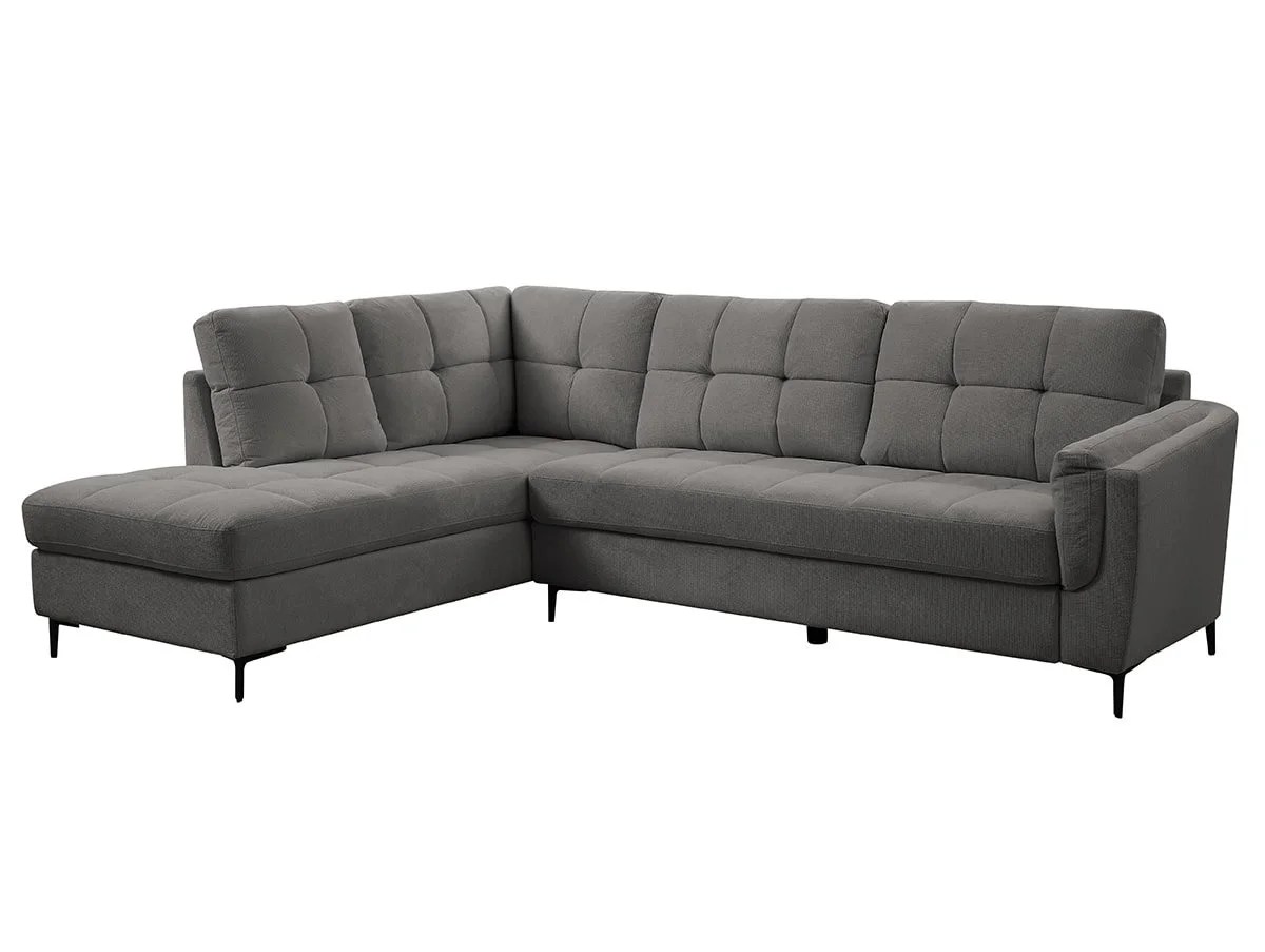 TGC Corey Grey Fabric Left Hand Corner Sofa