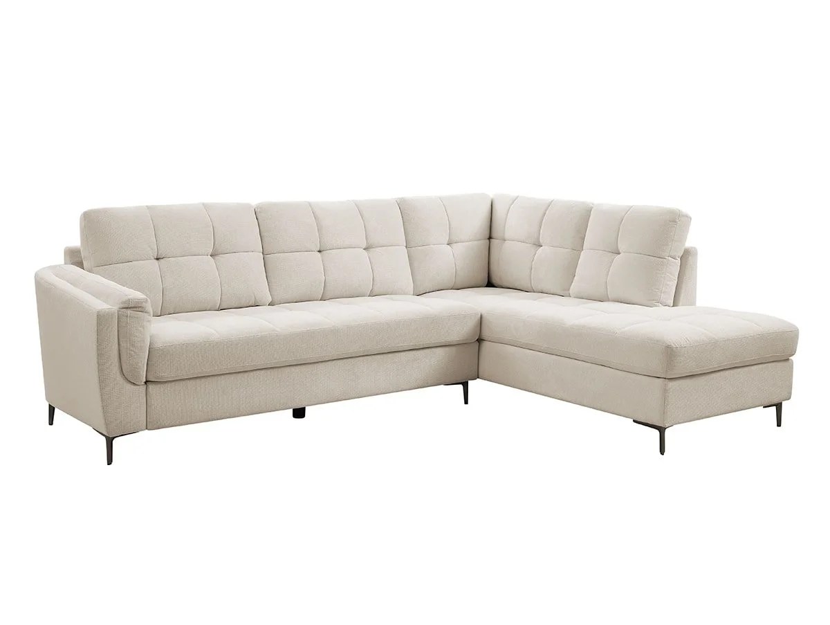 TGC Corey Beige Fabric Right hand Corner Sofa