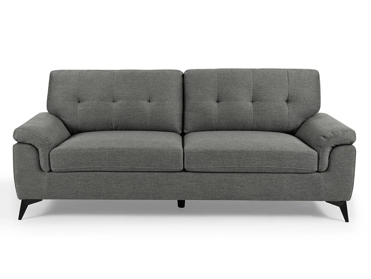 TGC Doran Grey Fabric 3 Seater Sofa