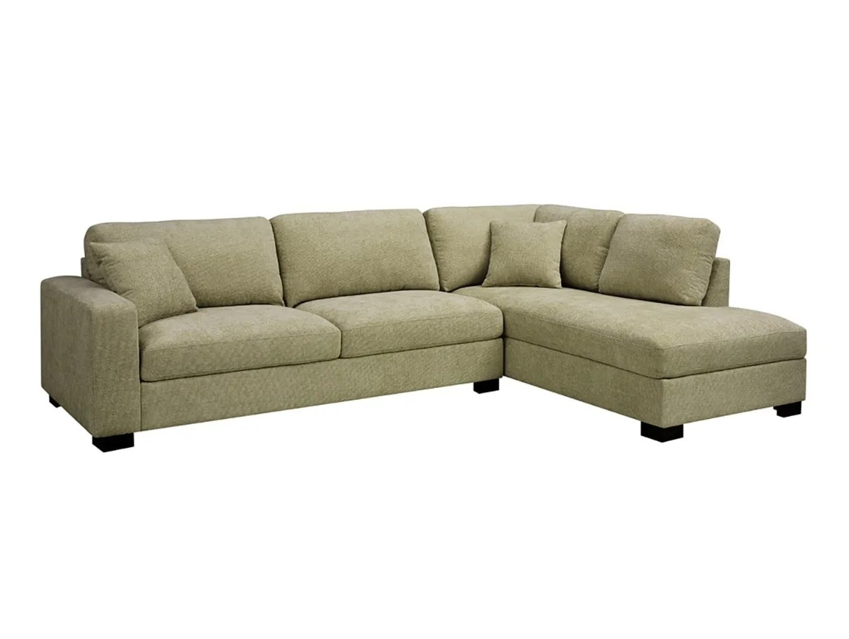TGC Tracey Green Chenille Fabric Right Hand Corner Sofa