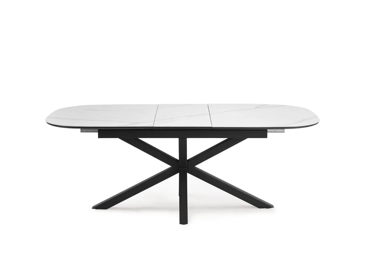 TGC Vincent White Ceramic Extending Dining Table