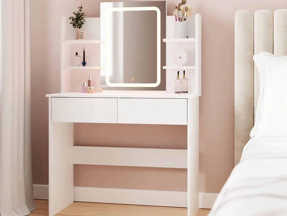 GFW Sadie White Dressing Table Mirror