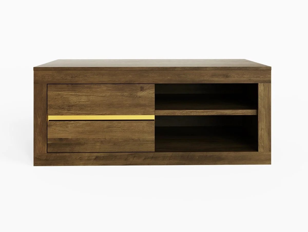 GFW Astley Knotty Oak 2 Drawer Coffee Table