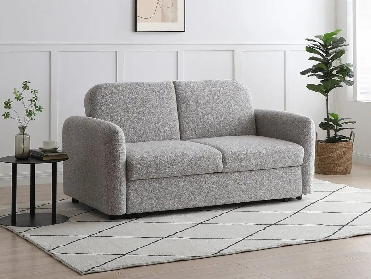Kyoto Cloud Natural Soft Boucle Sofa Bed