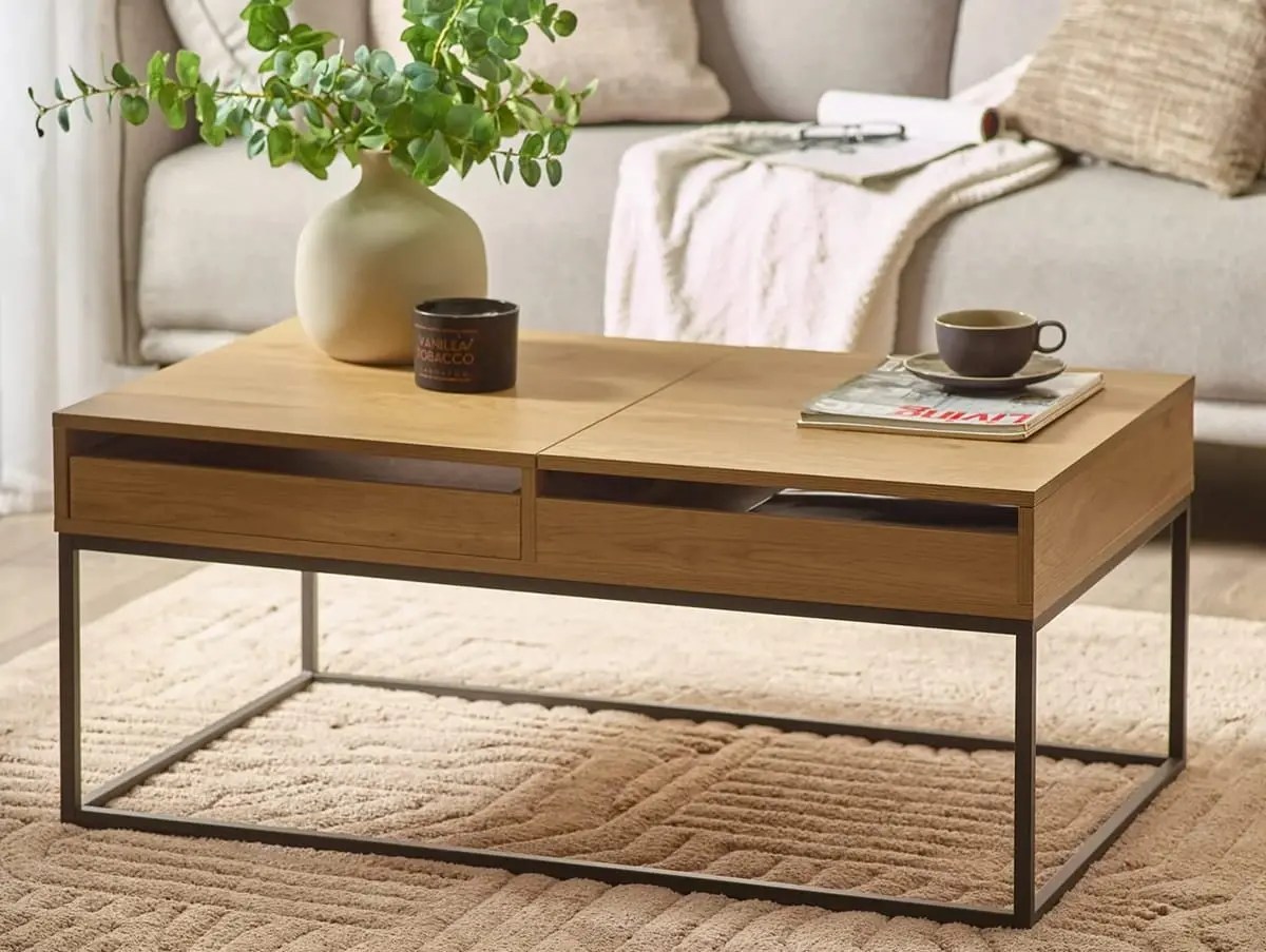 Julian Bowen Kade 100cm Light Oak Wooden Coffee Table