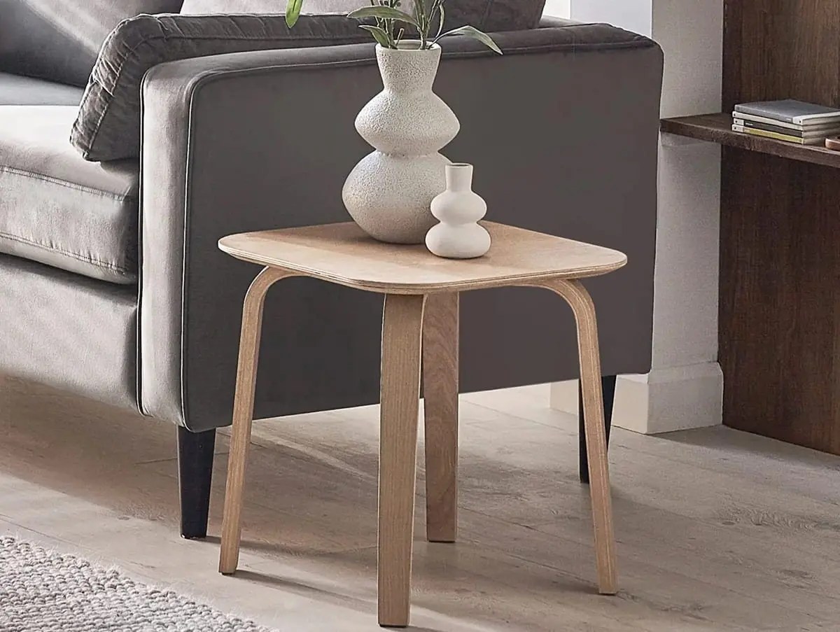 Julian Bowen Kaito Light Oak Wooden Lamp Table