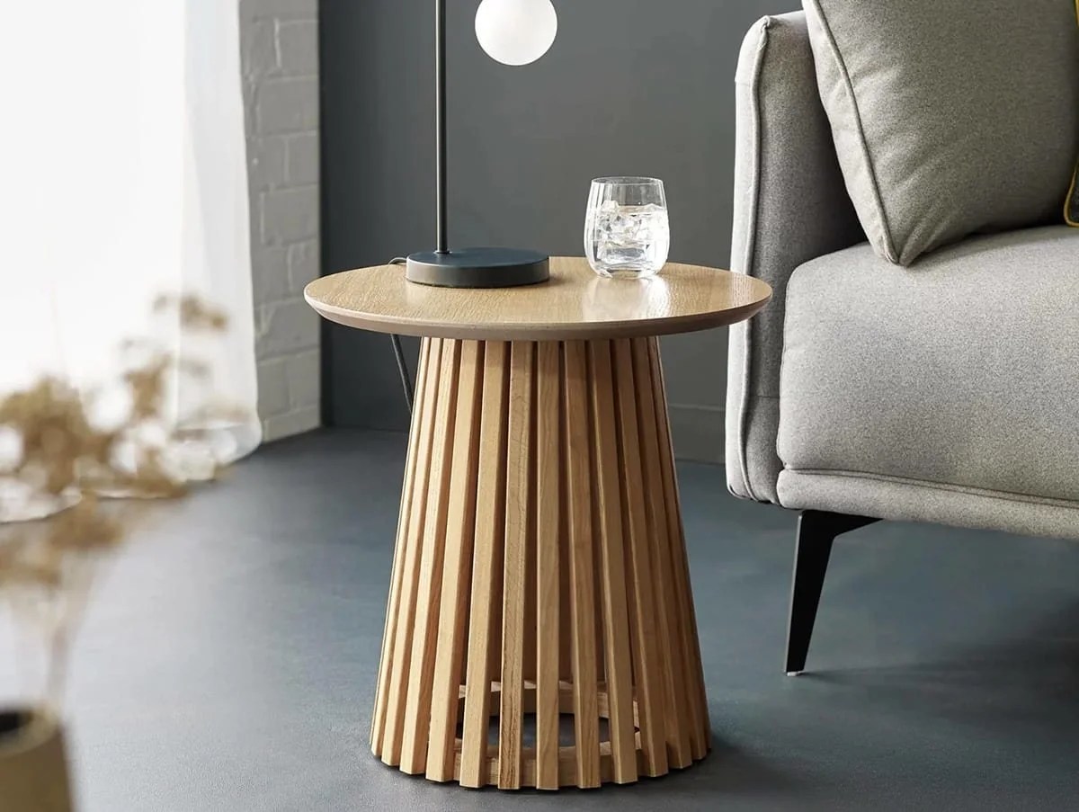 Julian Bowen Ollie Oak Wooden Lamp Table