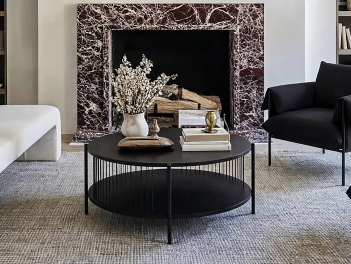 LPD Harper Black Wooden Coffee Table