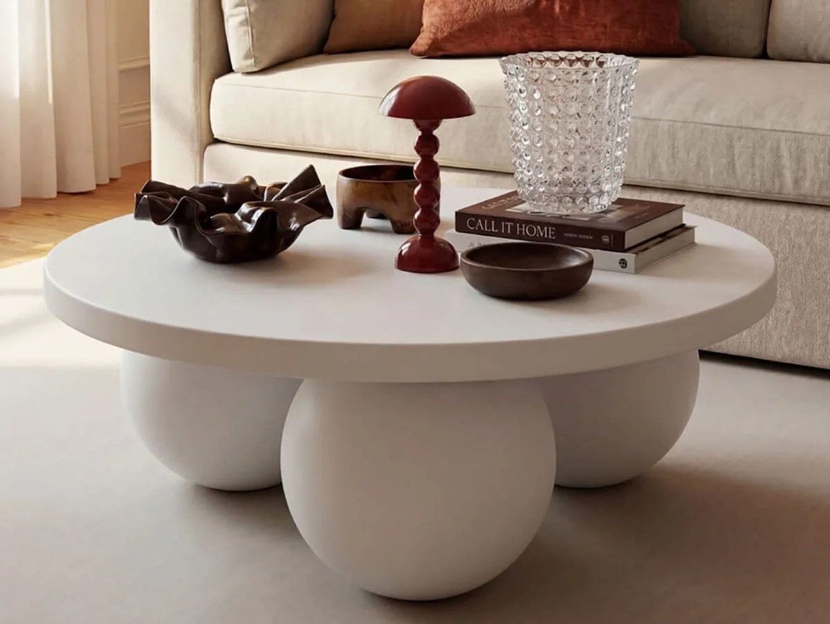 LPD Kenji White Wooden Coffee Table (Assembled)