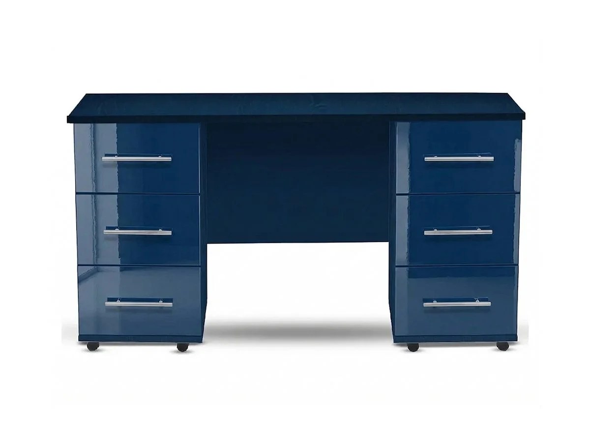 ASC Venice Gloss Double Pedestal Dressing Table (Assembled)