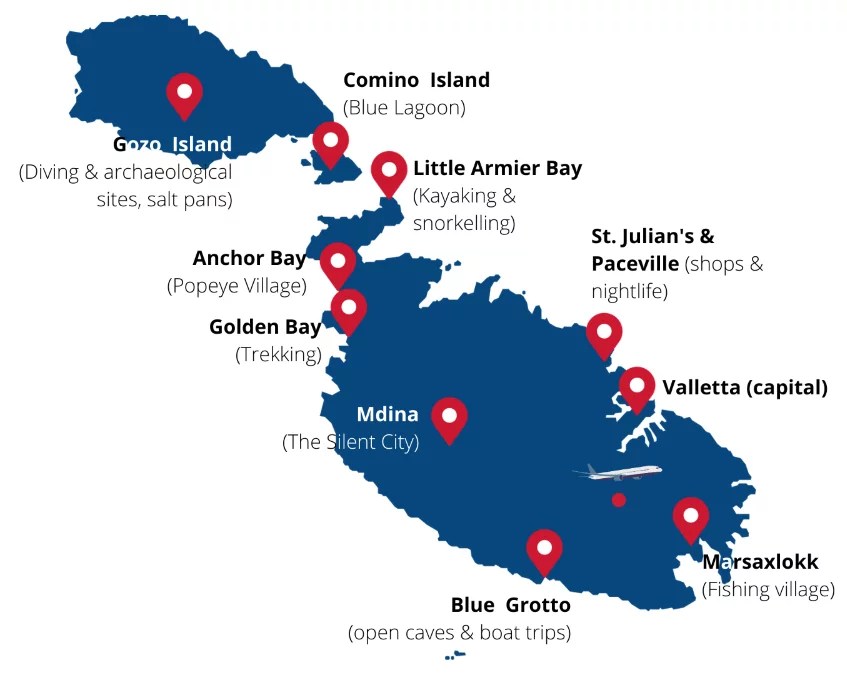 The Complete Malta Travel Guide 2026 FREE Cheatsheet Map.