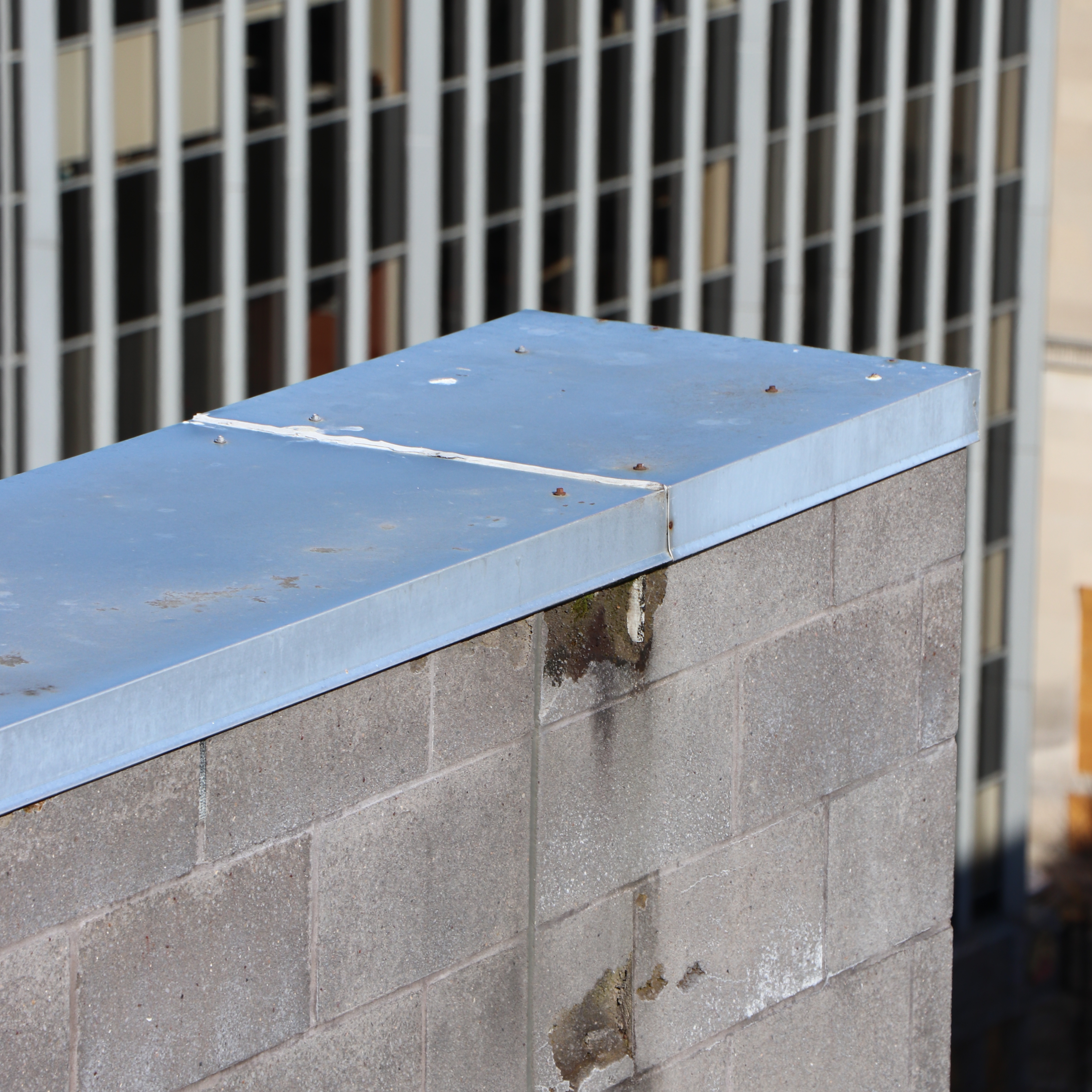 Water damage from missing caulk