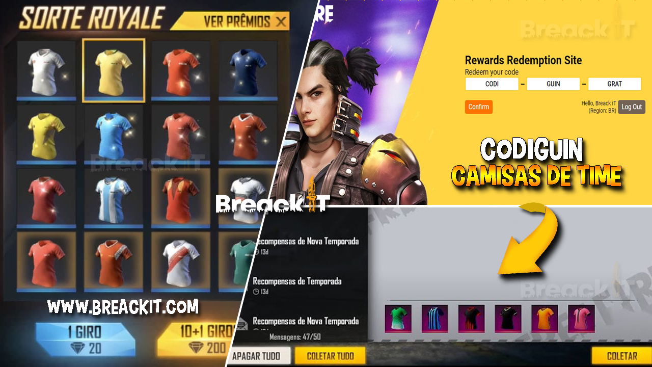 camisas de time ff