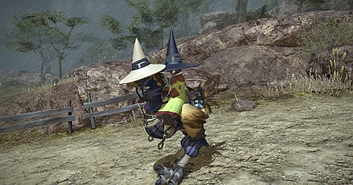 My Choco became a black mage too