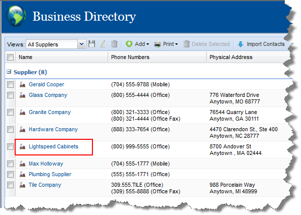 1. bus directory