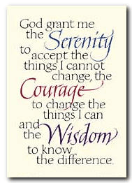 courage to change for recovery's sake