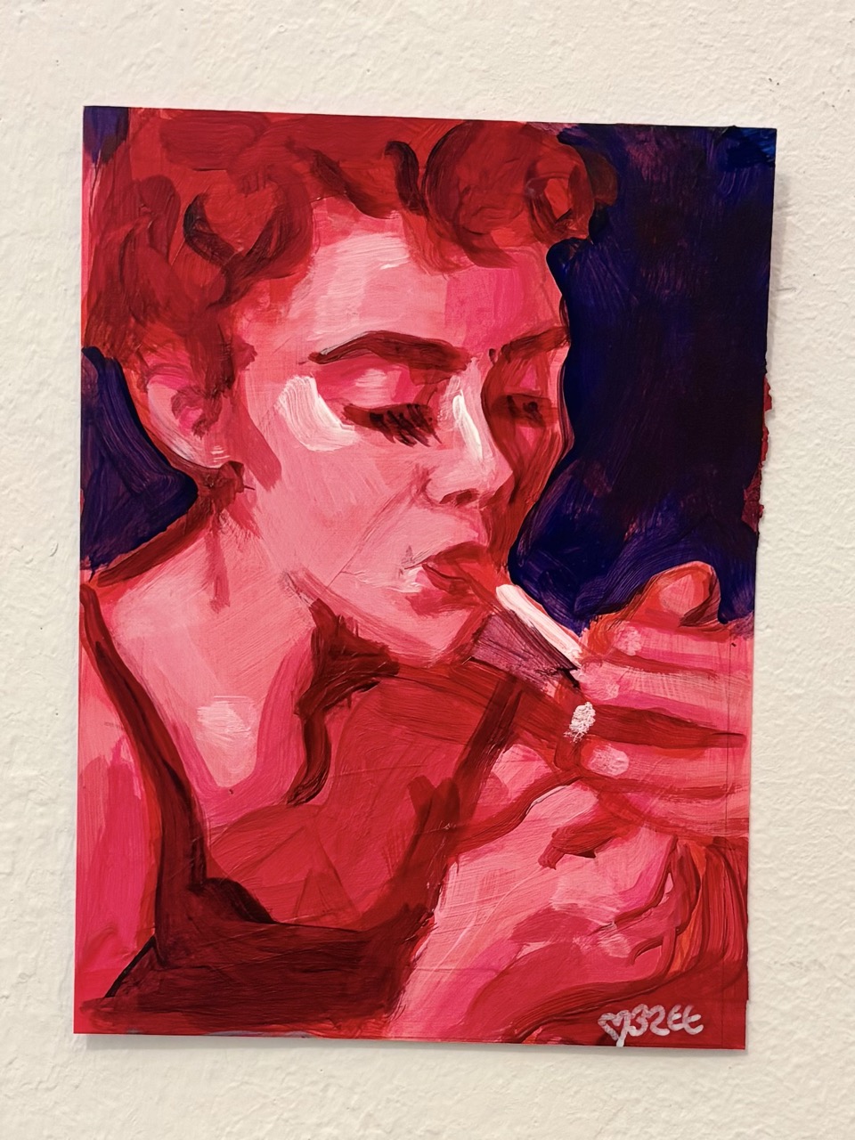 Woman Lighting Up (mini)