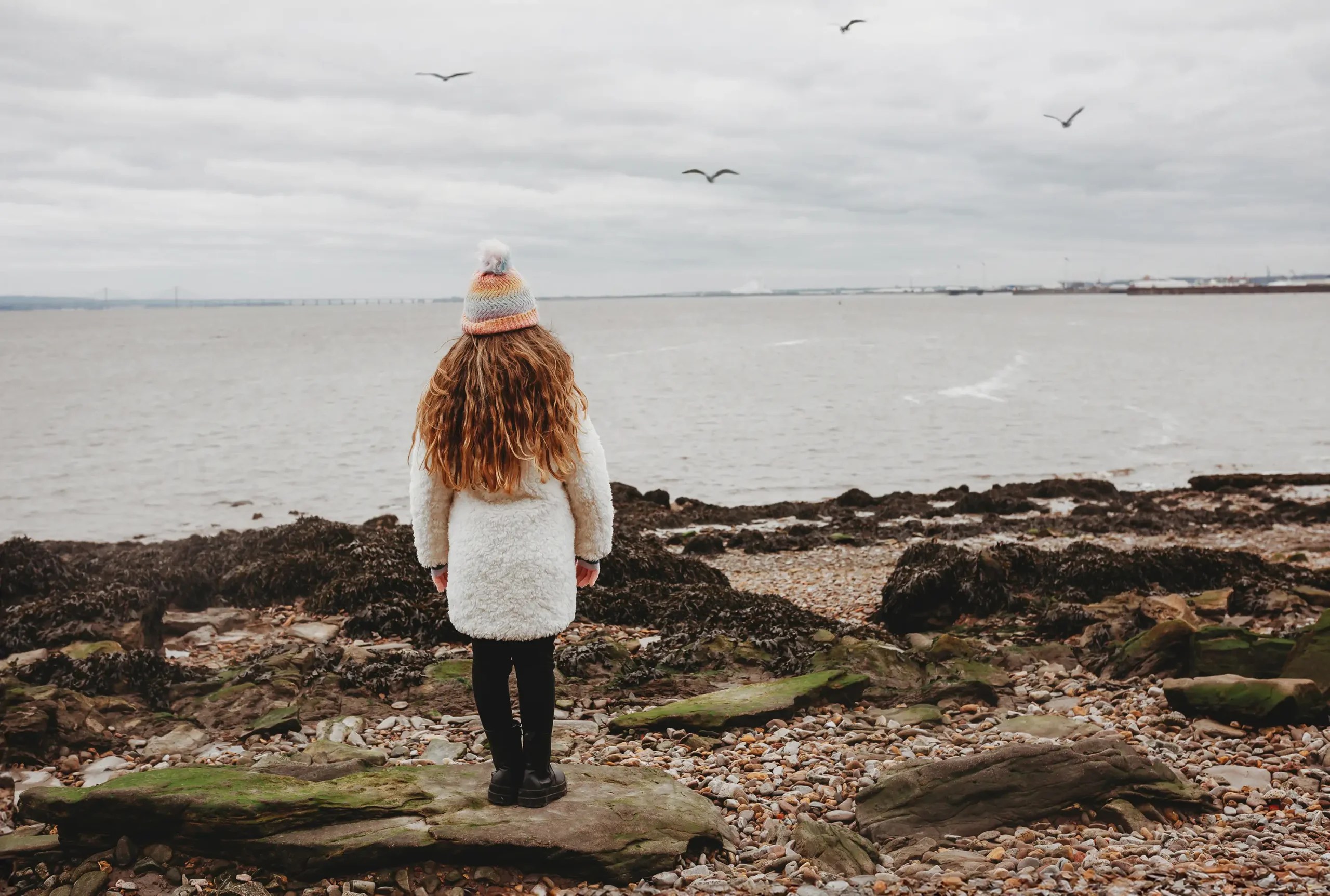 Before beachcombing-amazed by the view
