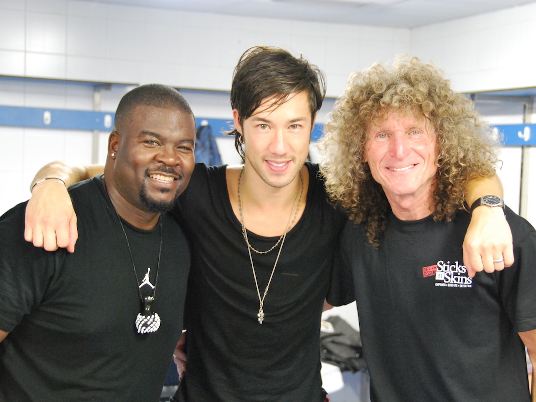 backstage with Chris Coleman and Tommy Aldridge...