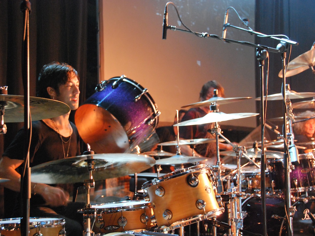 late night drum jam with Ray Luzier and Tommy Aldridge...