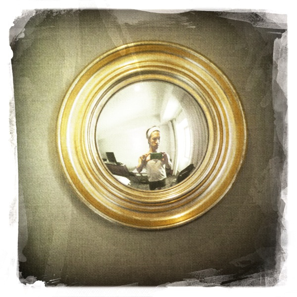 caught in a mirror...