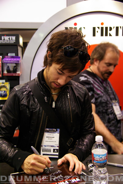 Vic Firth autograph signing, NAMM Show 2009...