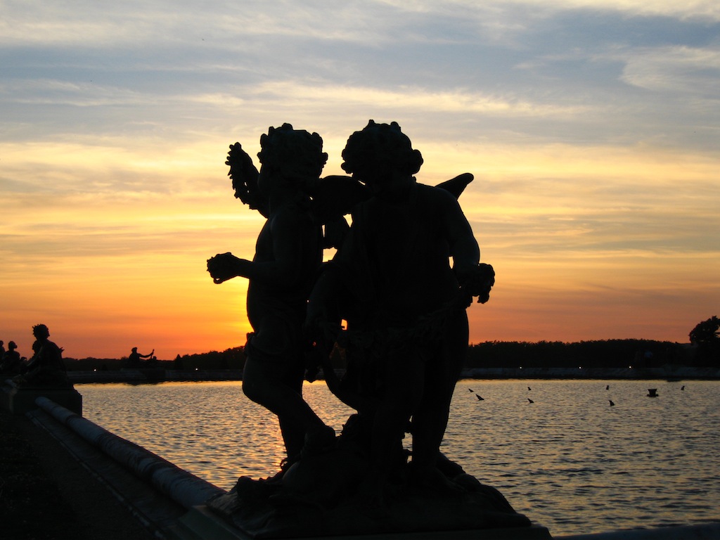 two cherubs loving each other...