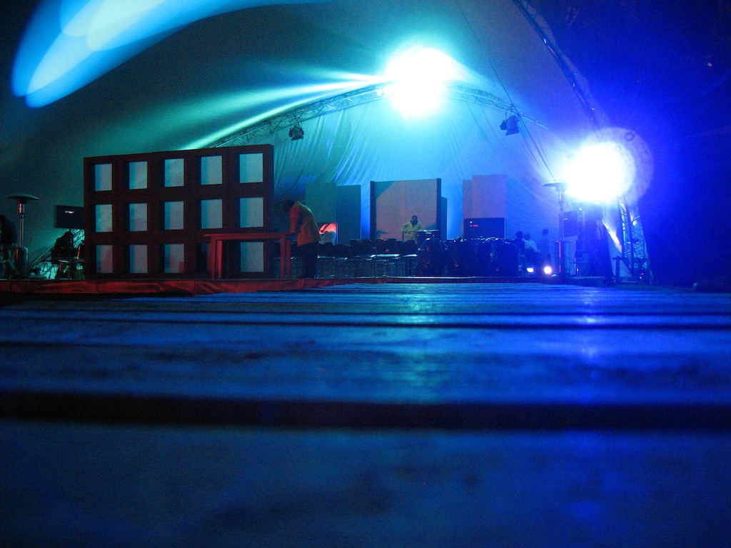 blue stage in Mexico...