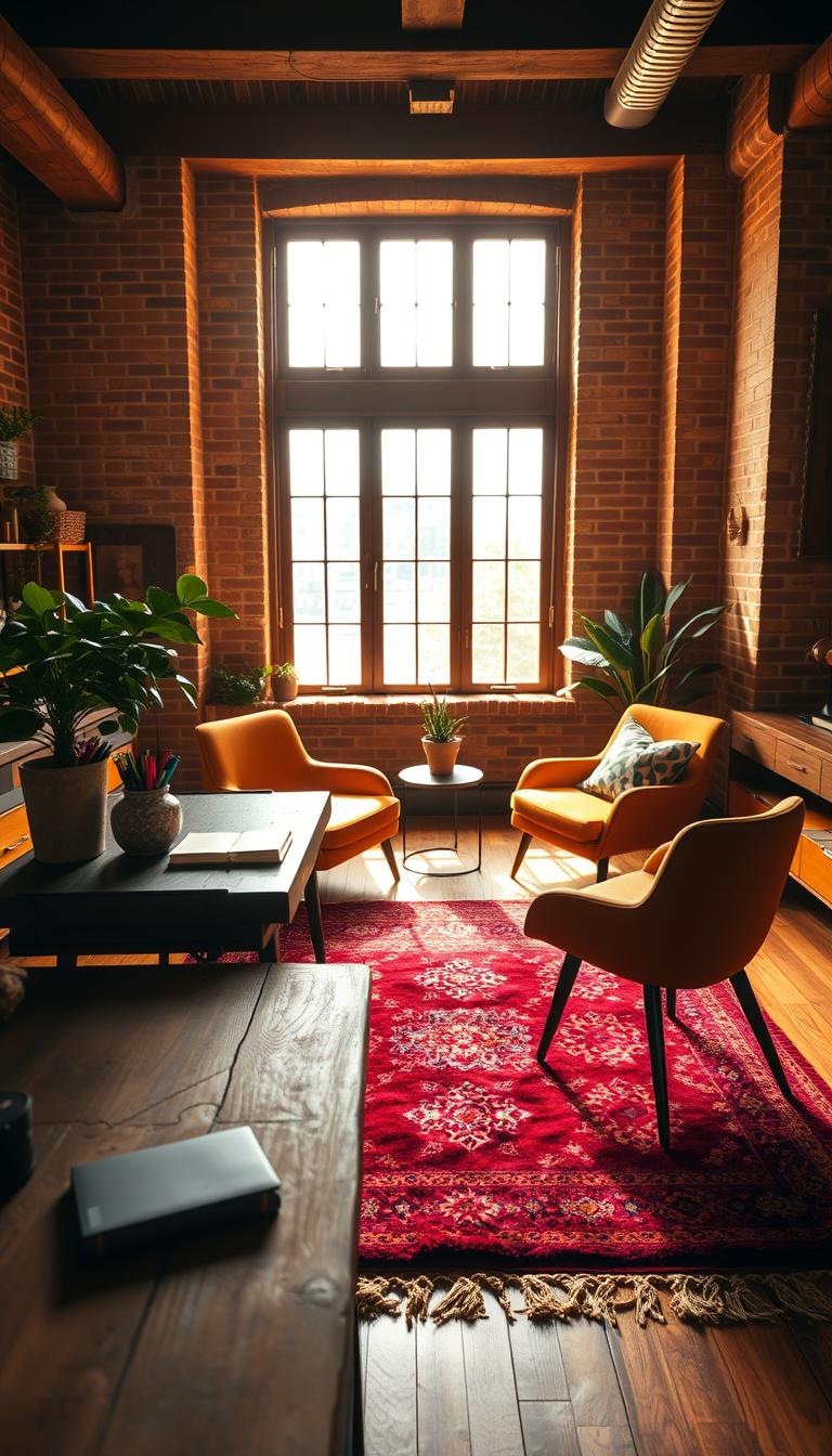 boho office color palette