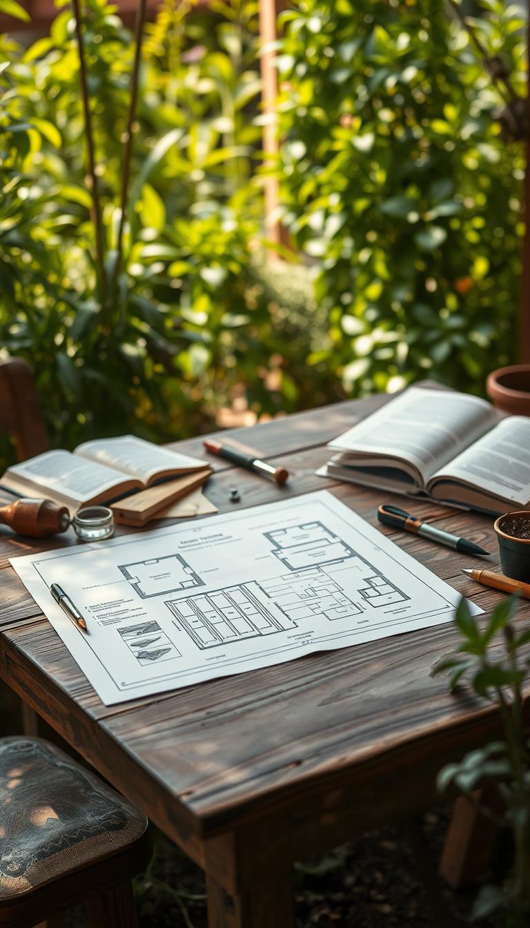 garden size and layout planning