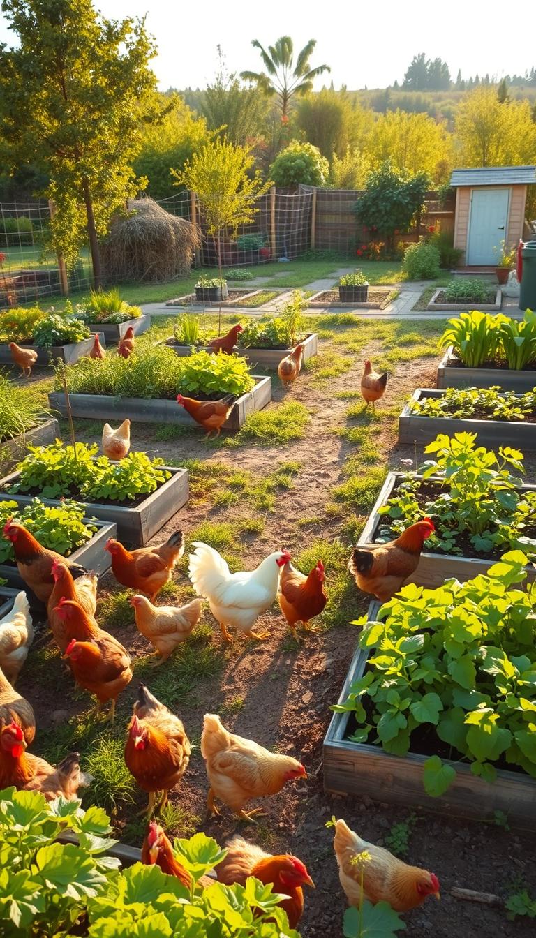 chicken garden rotation system