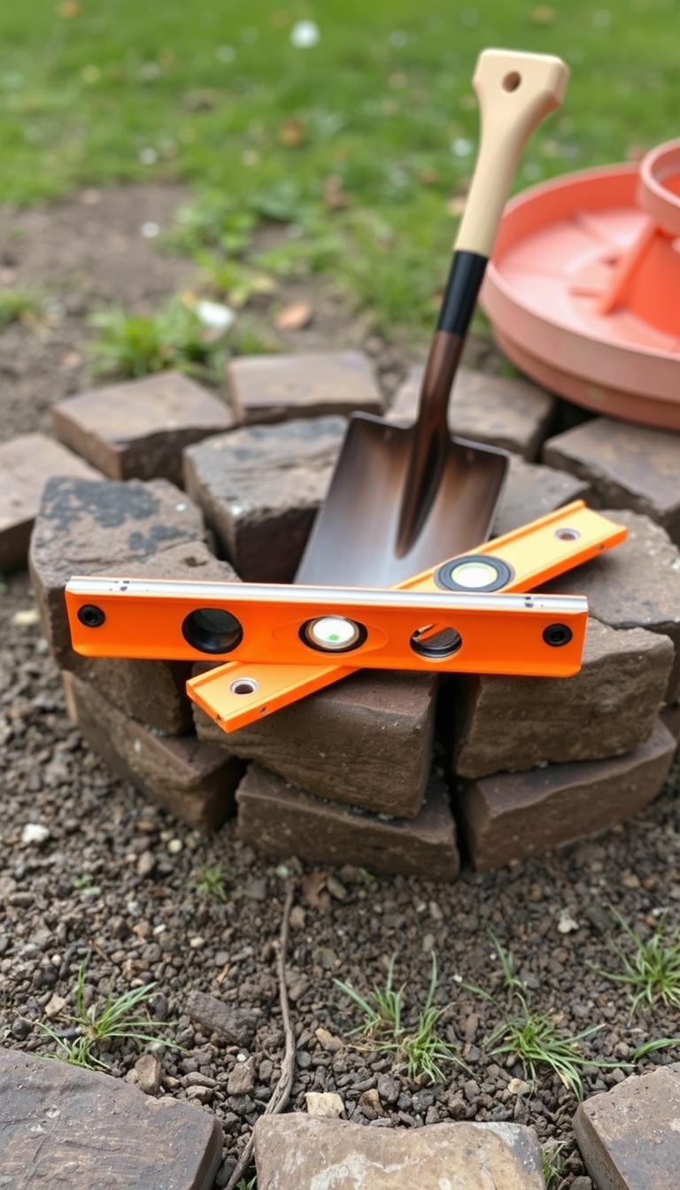 fire pit building tools