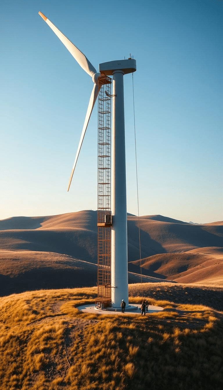 wind generator tower installation