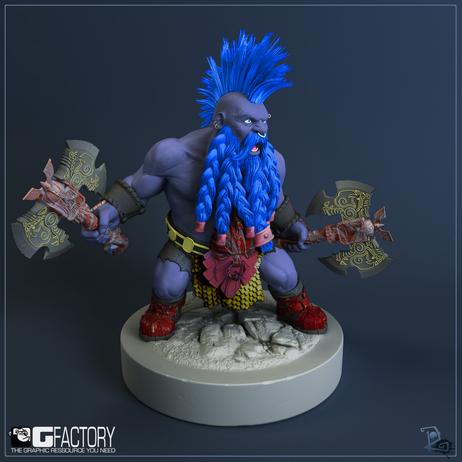 Model Texture Dwarf2