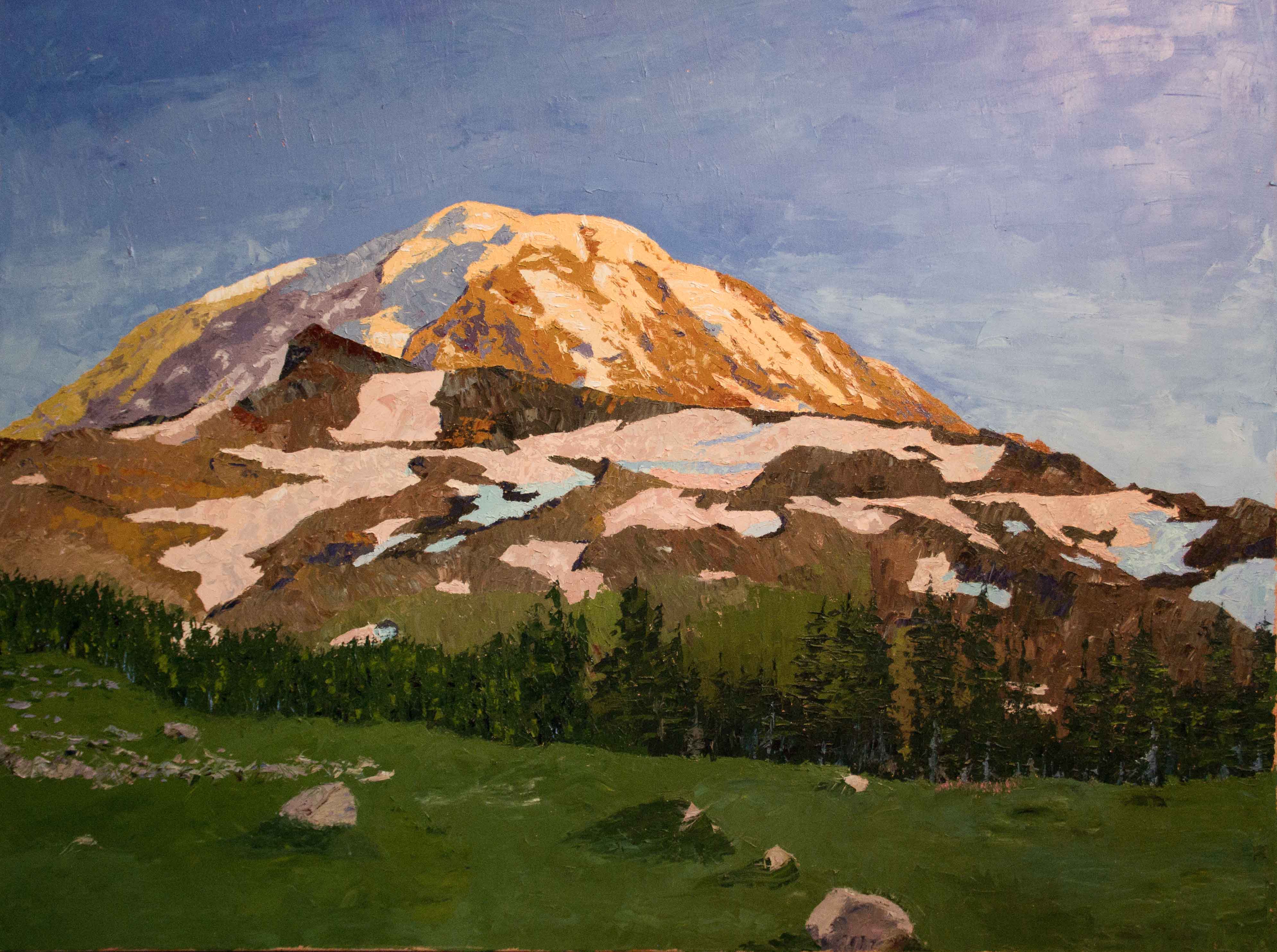 Mt. Ranier, 36x48, Oil on canvas - $1,850