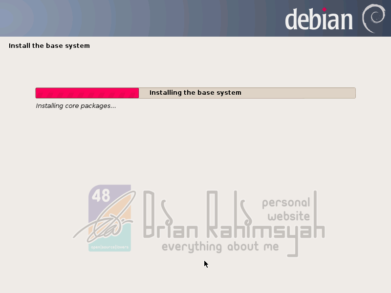 Debian 7 installing base system