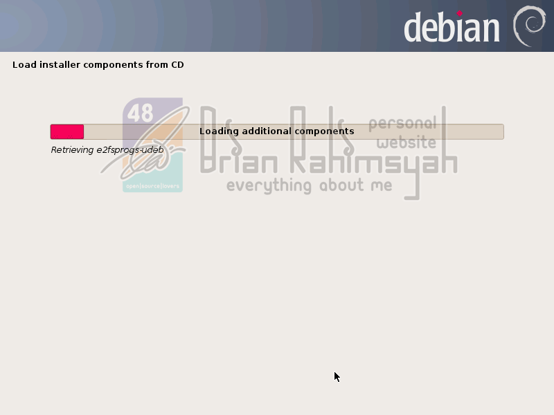 Debian7 load installer component
