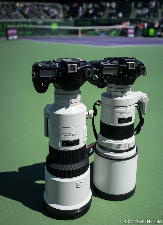 Shooting Serena Williams and Maria Sharapova at the Sony Open