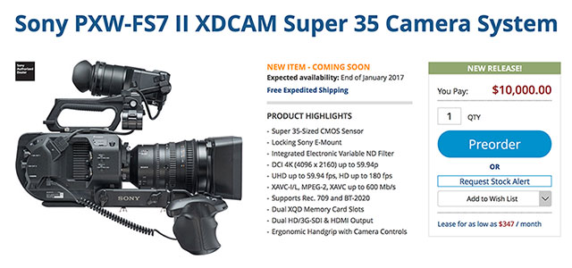 FS7 II レンズ付属PXW-FS7M2K+VCT-FS7+VCT-14 FS7 II レンズ付属PXW-FS7M2K+VCT-FS7+VCT-14 FS7 II レンズ付属PXW