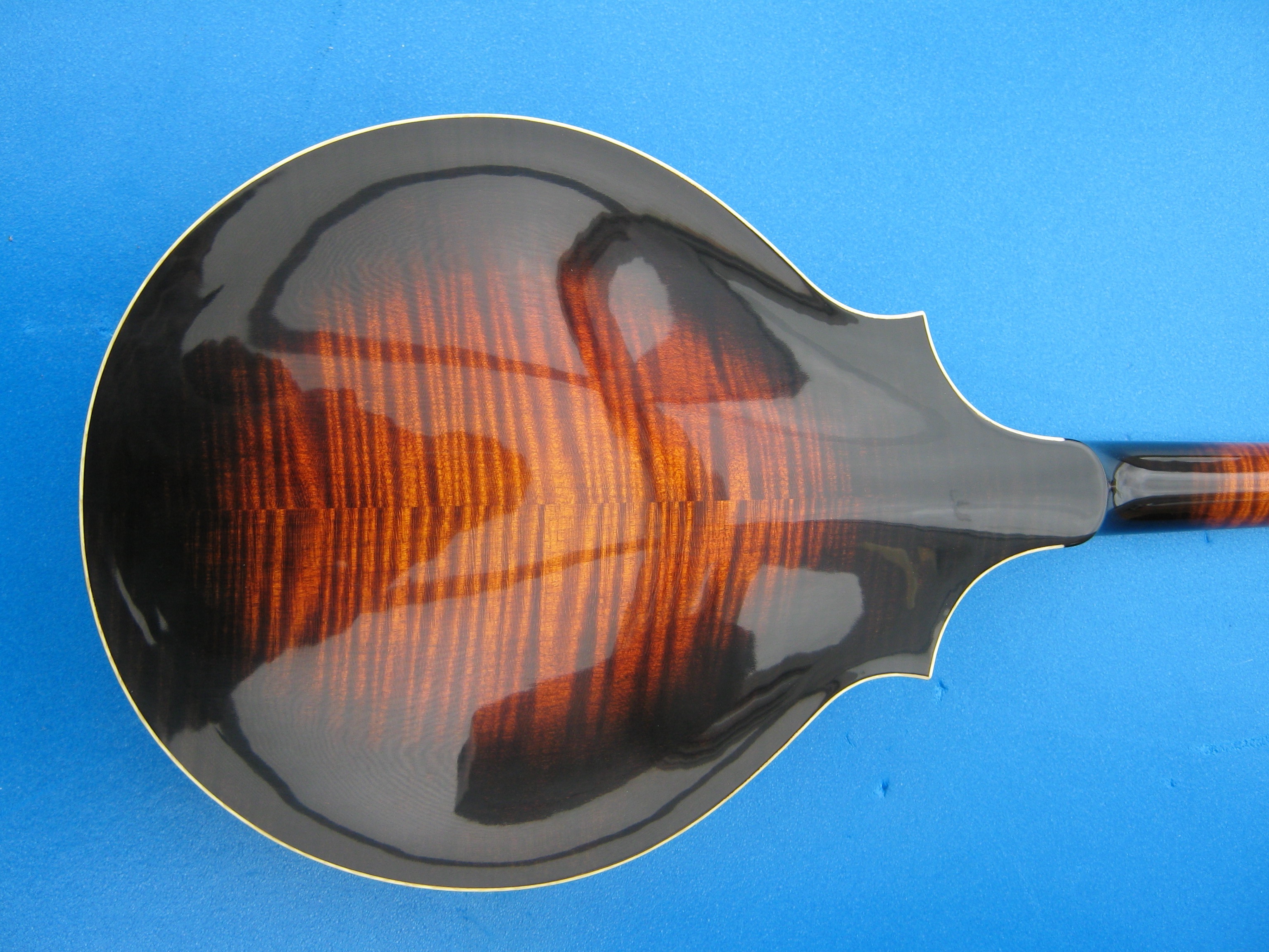 Maple f-hole mandolin - back