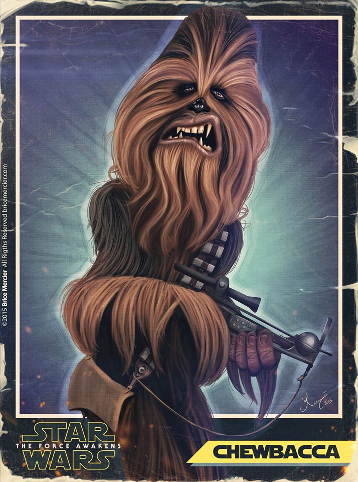 Caricature de Chewbacca